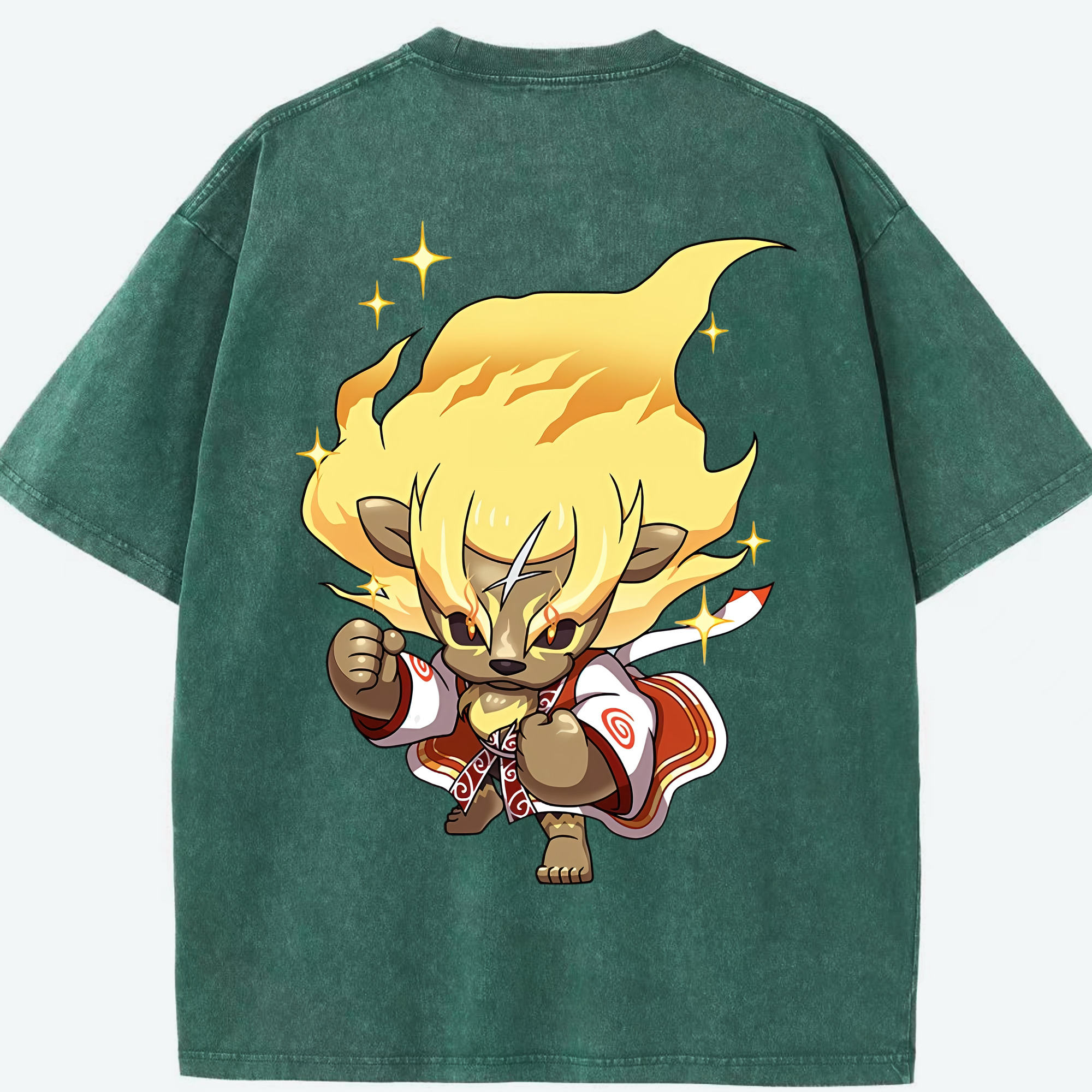 （画像用） 妖怪ウォッチ Yo-kai Watch 綿100% ヴィンテージ風 半袖Tシャツ（背面プリント）